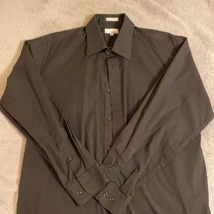 Modena Black Long Sleeve Dress Shirt